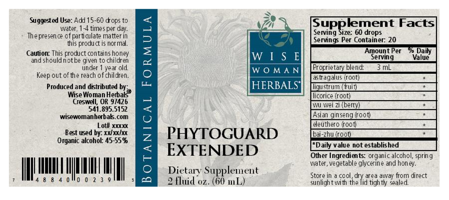 Wise Woman Herbals Phytoguard Extended 2 oz