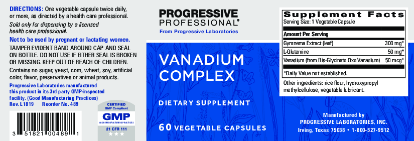 Progressive Labs Vanadium Complex