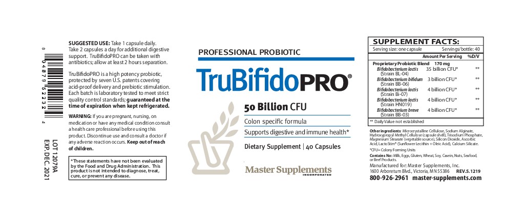 Master Supplements Inc. TheralacPRO 40 caps
