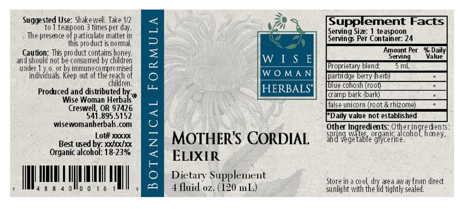 Wise Woman Herbals Mother's Cordial Elixir 4 oz