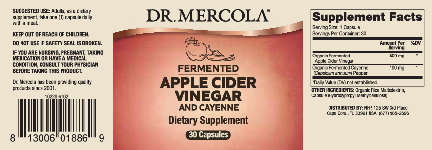 Dr. Mercola Apple Cider with Cayenne 30 tabs