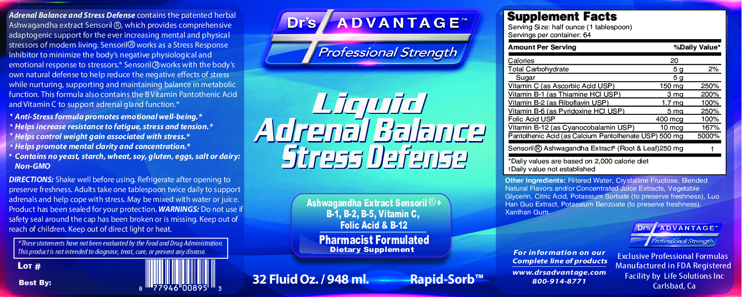 Dr.'s Advantage Liq Adrenal Bal & Stress Def 32 fl oz