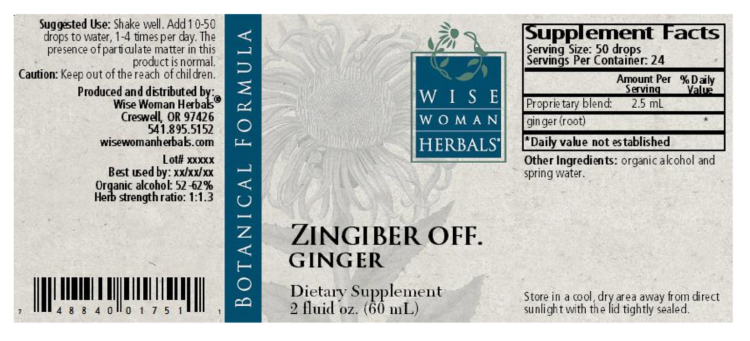 Wise Woman Herbals Zingiber / ginger 2 oz