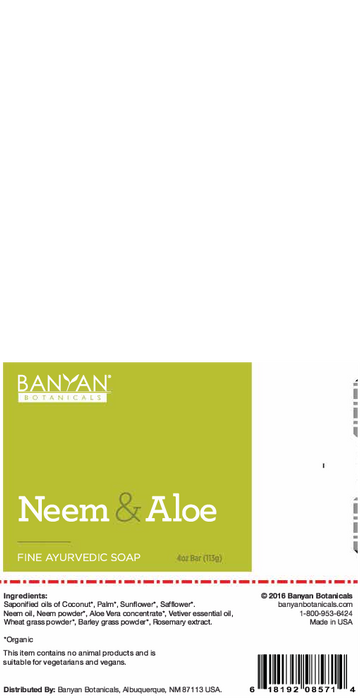 Banyan Botanicals Neem Aloe Soap 4 oz