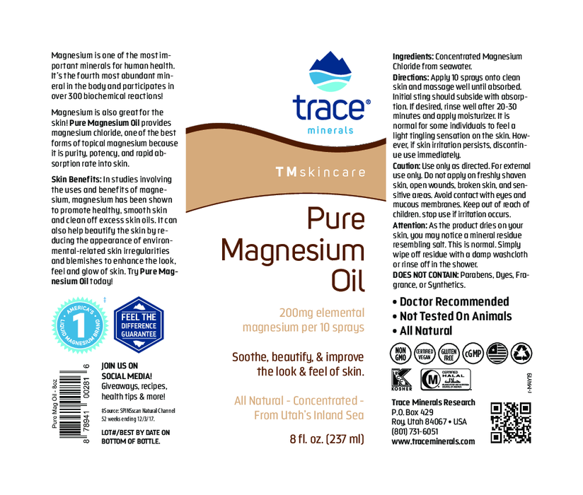 Trace Minerals Research Pure Magnesium Oil