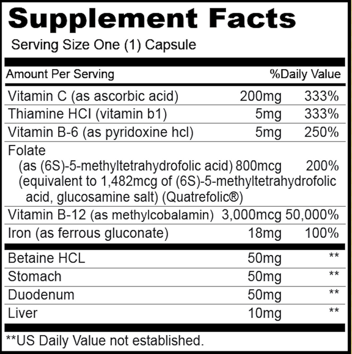 Priority One Vitamins Hemo-X 120 Kapseln