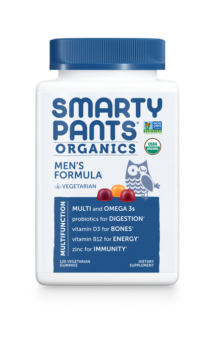 SmartyPants Vitamins Men's Complete Organic Multi 120 gummies