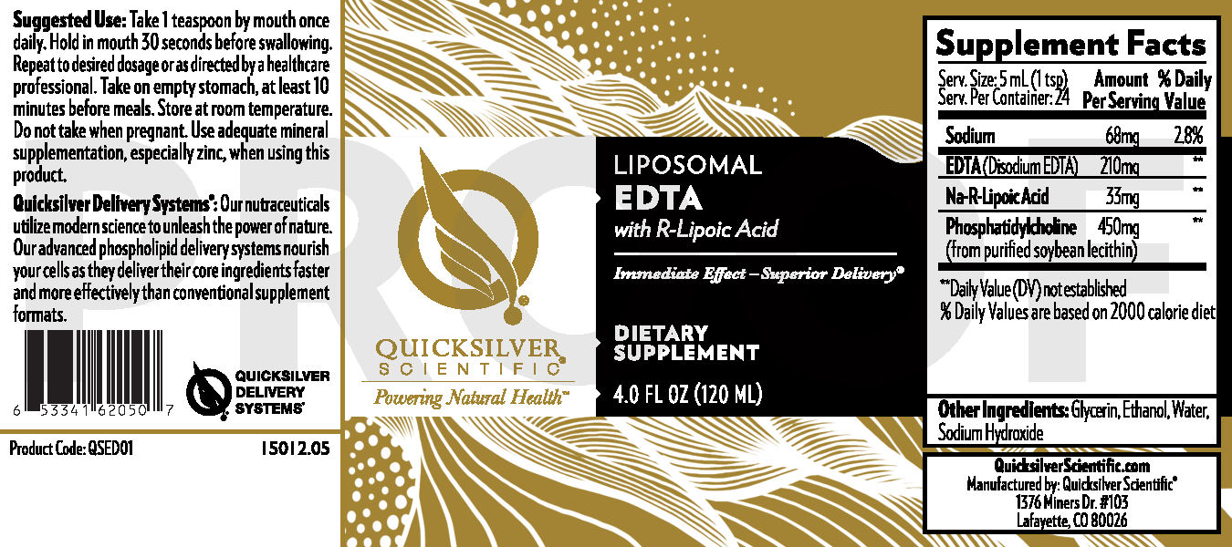 Quicksilver Scientific EDTA R Lipoic Acid Liposomal 4 oz