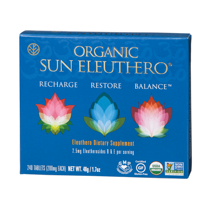 Sun Chlorella USA Organic Sun Eleuthero 240 tablets