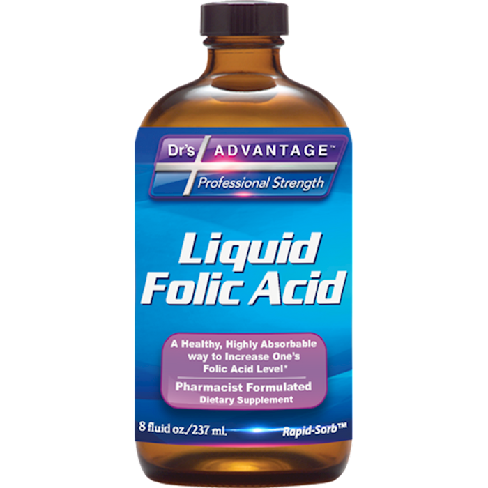 Dr.'s Advantage Liquid Folic Acid Supplement 8 oz