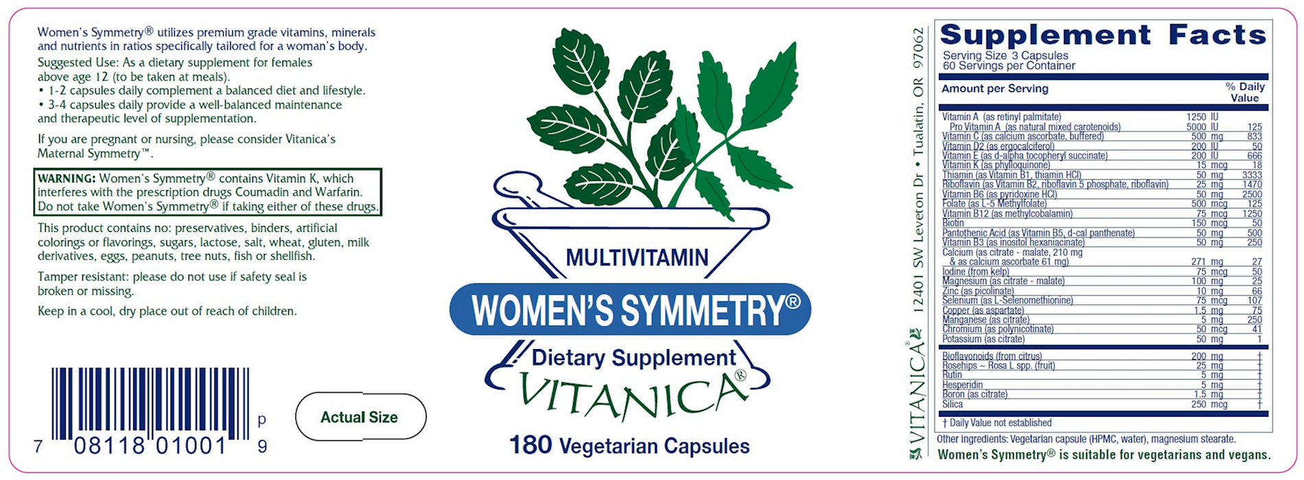 Vitanica Women's Symmetry