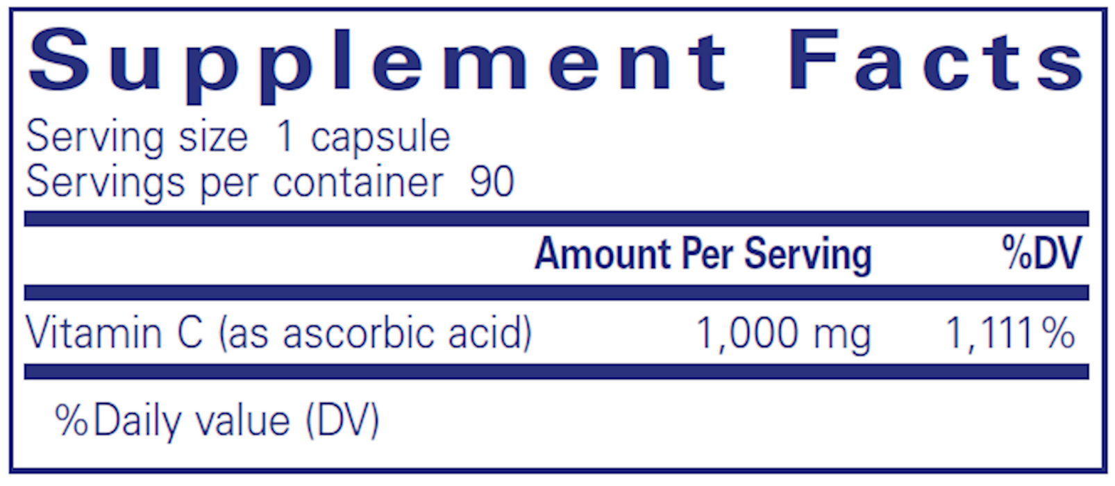 Pure Encapsulations Reine Ascorbinsäure