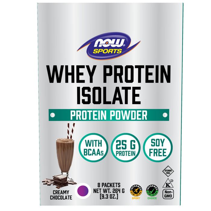 NOW Whey Protein Isolate Choc 8 packets