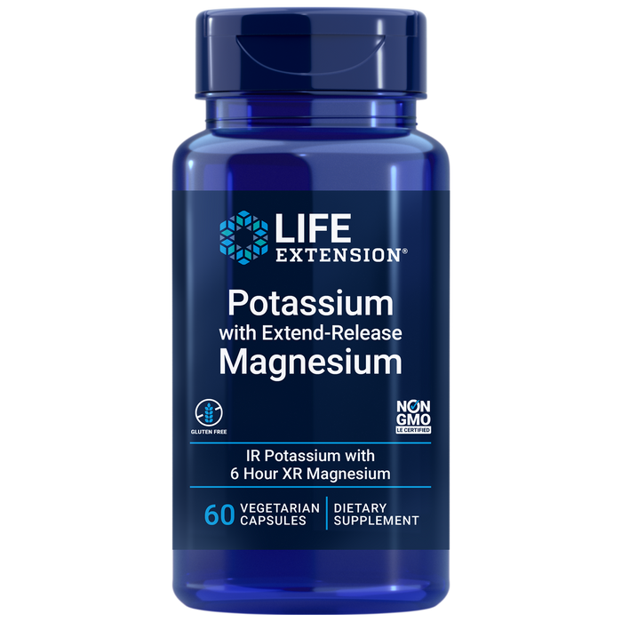 Life Extension Potassium w/ ER Magnesium 60 Vegcaps