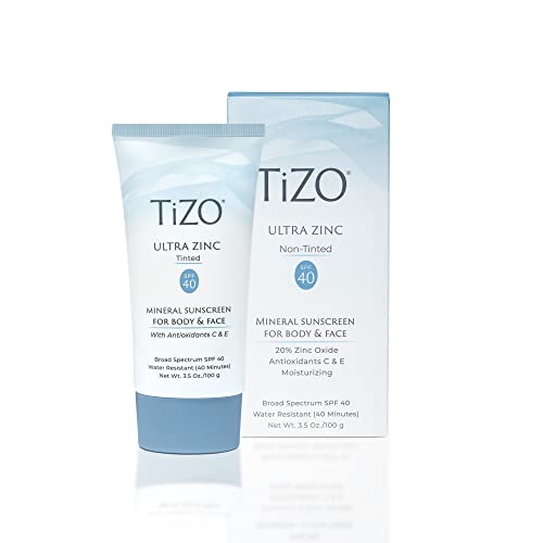 TIZO Ultra Zinc Body Face Sunscreen Tinted SPF 40 3.5 oz