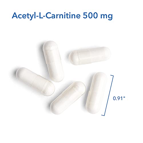 Allergy Research Group - Acetyl L-Carnitine 500mg - Metabolism and Energy Support - 100 Vegetarian Capsules
