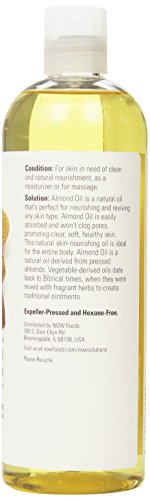 Now Foods Almond Oil, 16 Fl Oz (Pack of 2)