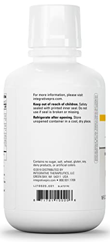 Integrative Therapeutics - Liquid Calcium Magnesium, 2:1 Ca/Mg Ratio - Bioavailable Mineral Forms - Orange Vanilla Flavor - 16 fl oz