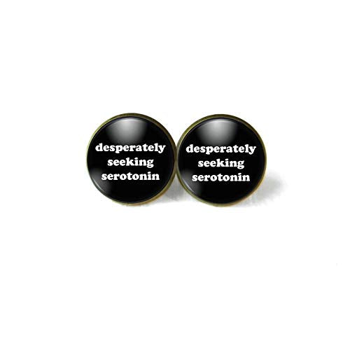 Desperately Seeking Serotonin Earrings Pastel Goth Accessories Pastel Goth Earrings Social Anxiety Earrings Mental Health Introvert Earrings