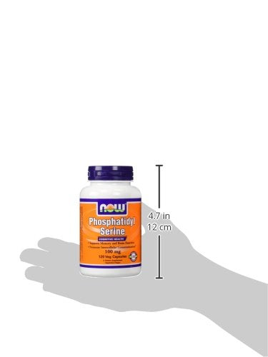 NOW Foods Phosphatidyl Serine 100mg,(2 x 120) 240 Veg Capsules