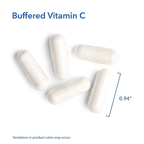Allergy Research Group - Buffered Vitamin C - Antioxidant, Immune Support, Calcium/Mag - 120 Vegetarian Capsules