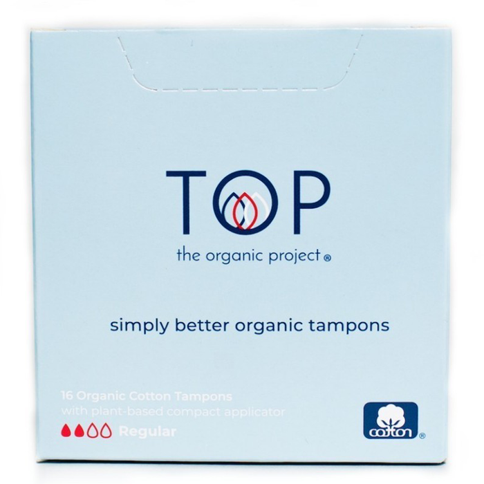 TOP TOP Organic Tampon Comp Appl Reg 16ct