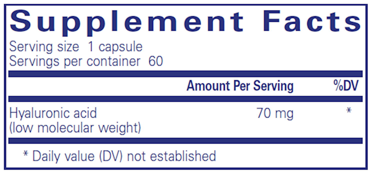 Pure Encapsulations Hyaluronic Acid 70 mg