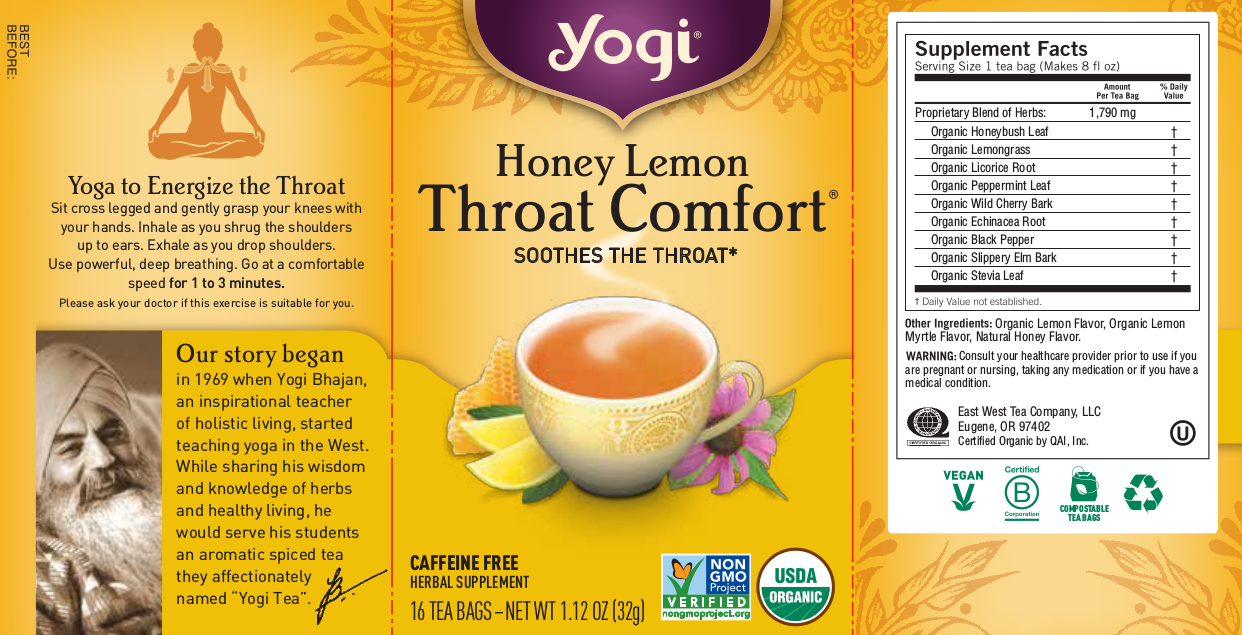Yogi Teas Honey Lemon Throat Comfort 16 bags