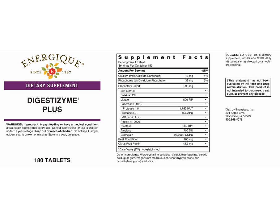Energique Digestizyme Plus 180 tabs