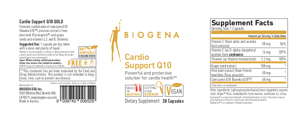Biogena Cardio Support Q10 GOLD 30 vegcaps