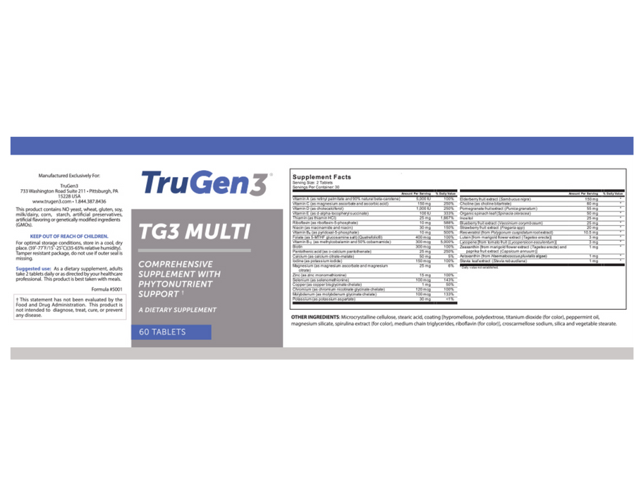 TruGen3 TG3 Multi 60 tabs