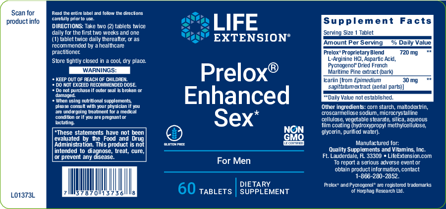 Life Extension Prelox Enhanced Sex for Men 60 tabs