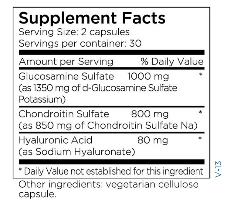 Metabolic Maintenance Glucosamine Chondroitin w/HA 60 caps