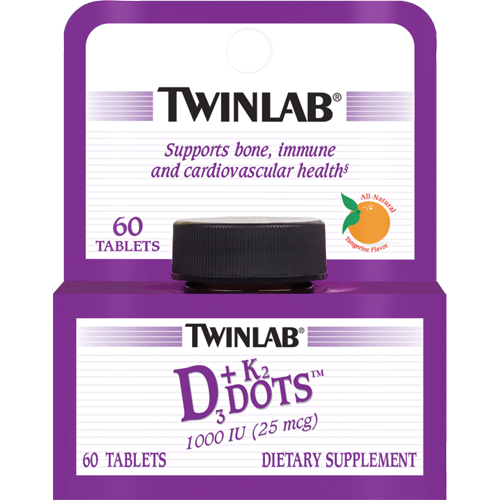 Twinlab D3 & K2 Dots 60 tabs