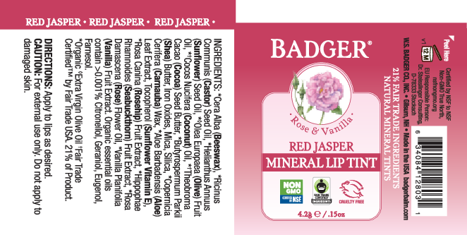 W.S. Badger Company Red Jasper Mineral Lip Tint .15 oz