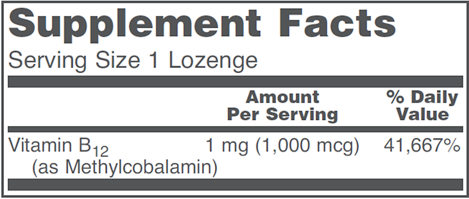 Protocol For Life Balance Methyl B12 1000 mcg 100 loz