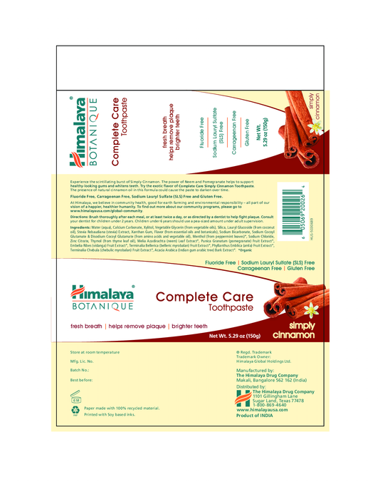 Himalaya USA Complete Care Toothpaste Cinn 5.29 oz