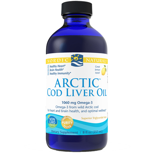 Nordic Naturals Arctic Cod Liver Oil Lemon 8 oz