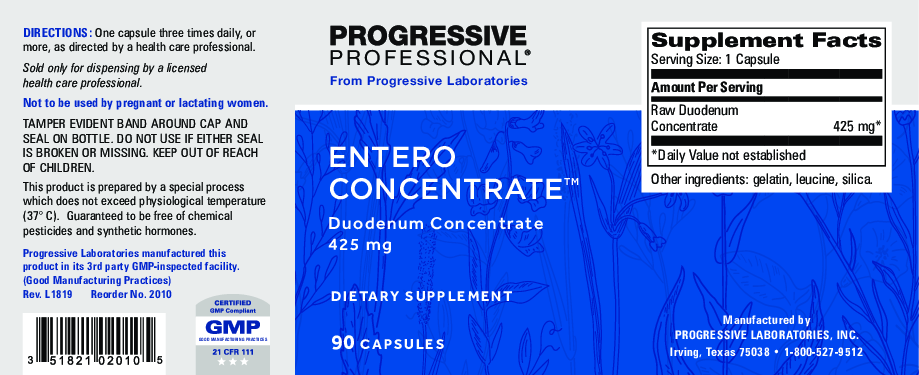 Progressive Labs Entero Concentrate 425 mg 90 caps