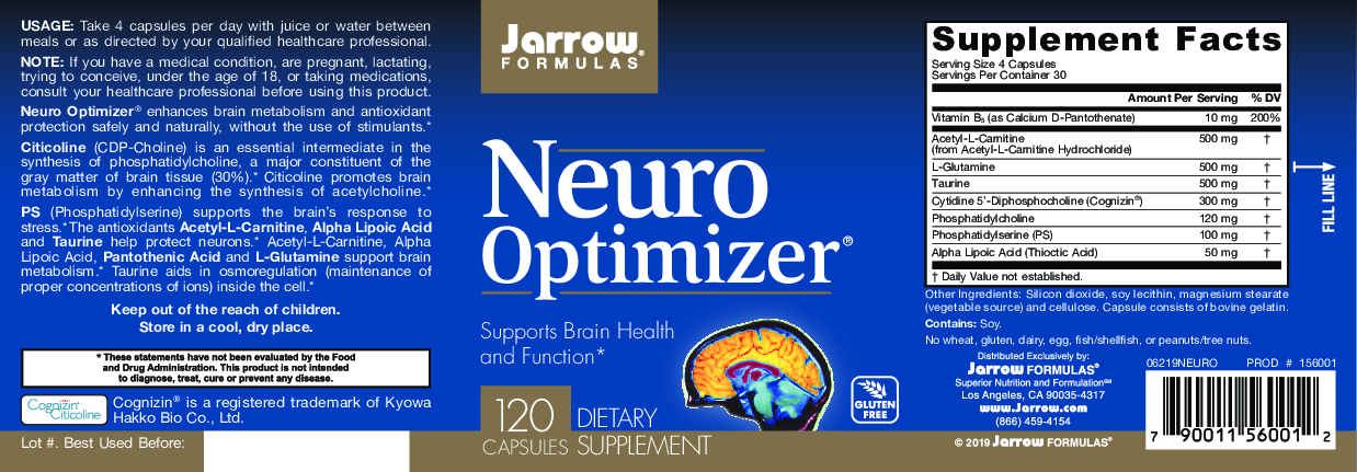 Jarrow Formulas Neuro Optimizer 120 caps