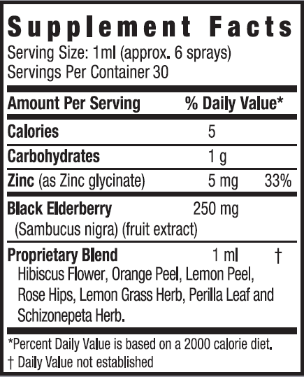 Zand Herbal Elderberry Zinc Liquid Lozenge 1 fl oz