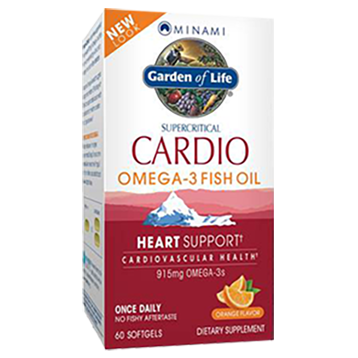 Garden of Life CardiO-3  Orange Flavor 60 gels