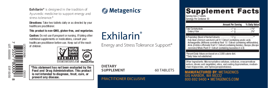 Metagenics Exhilarin 60 Tabletten