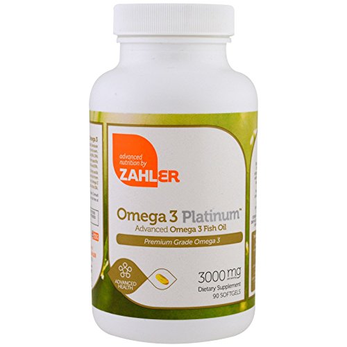 Omega 3 Platinum, Advanced Omega 3 Fish Oil, 1,000 mg, 90 Softgels, Zahler