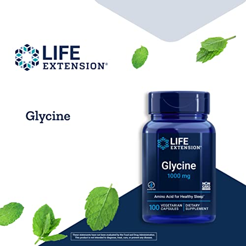 Life Extension Glycine 1000 mg 100 Vegetarian Capsules