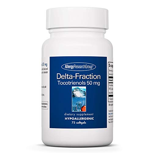 Allergy Research Group - Delta-Fraction Tocotrienols 50 mg - Vitamin E, Heart/Brain - 75 Softgels