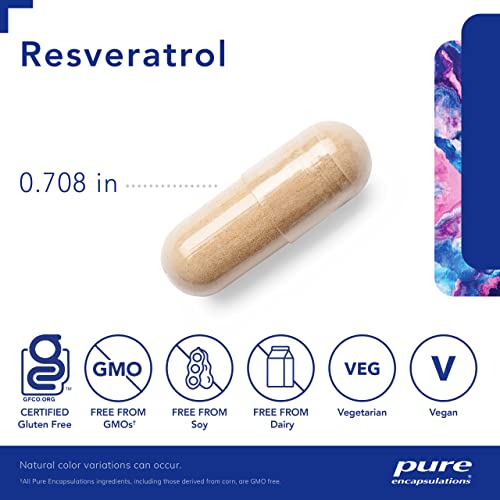 Pure Encapsulations Resveratrol | Supplement to Support Cardiovascular, Cognitive, and Cellular Health* | 120 Capsules