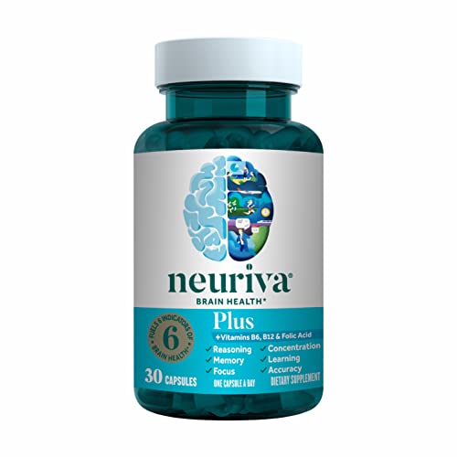 NEURIVA Plus Brain Supplement for Memory and Focus 30 Capsules