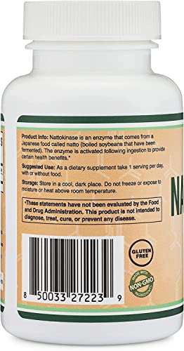 Double Wood Supplements Nattokinase 120 Capsules