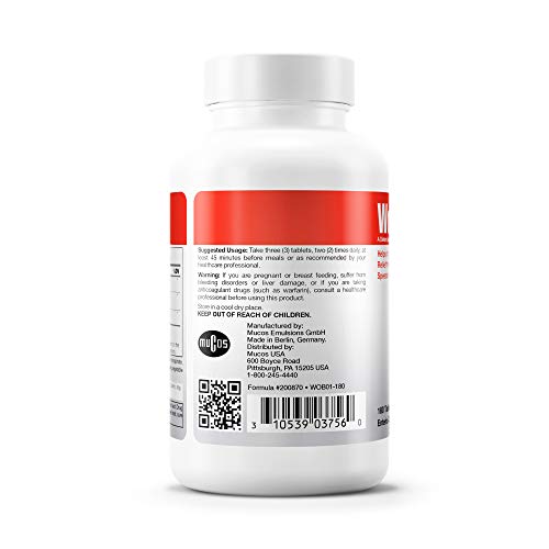 Wobenzym PS 180 Tablets Maintains Healthy Joints, Mobility, Flexibility